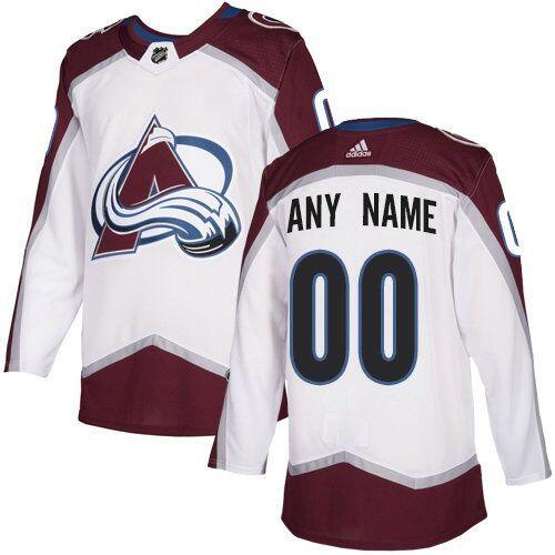 Men's Colorado Avalanche Active Player Custom 2022 White Stanley Cup Final Patch Stitched Jersey